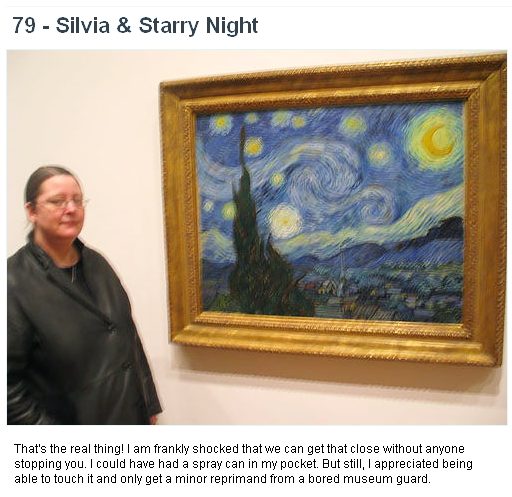 Starry starry night - great painting, the picture was taken under duress