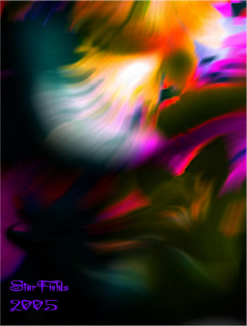 Deference by StarFields (Silvia Hartmann) Abstract Visionary Art Painting Image Large Size