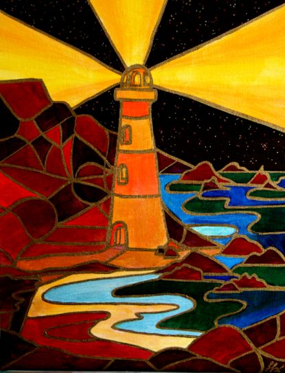 Lighthouse 2006, Acrylics on Board
