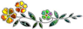 Aromatherapy Stained Glass Flower & Herb Divider