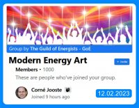 The Modern Energy Art Group Has 1,000 Members!