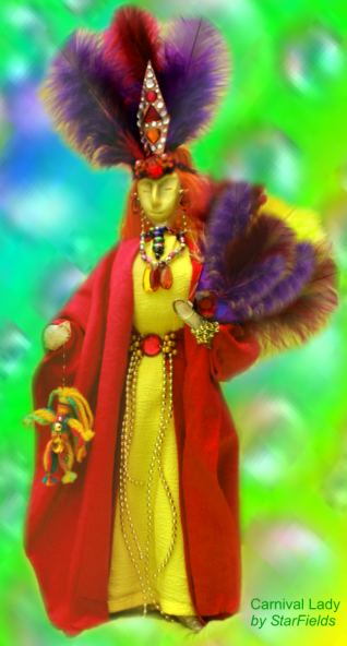 Art Doll Spirit Doll The Carnival Queen by StarFields