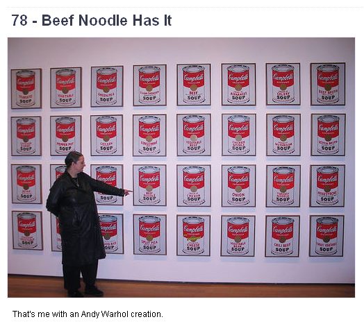 Campbell Soup Picture by Andy Warhol - Silvia chooses Beef Noodle flavour ...